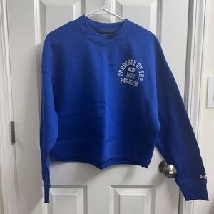 Under Armour Royal Blue Women’s Cropped Crewneck Sweatshirt